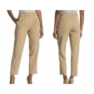 Brochu Walker Cork High-waist Pants In Khaki sz XS